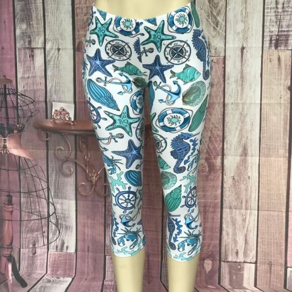 Under the Sea Capri Leggings - Picture 1 of 2